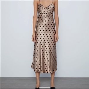 ZARA Polka Dot Camisole Dress
